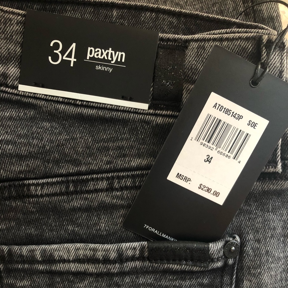 7 for all mankind skinny grey wash skinny jeans